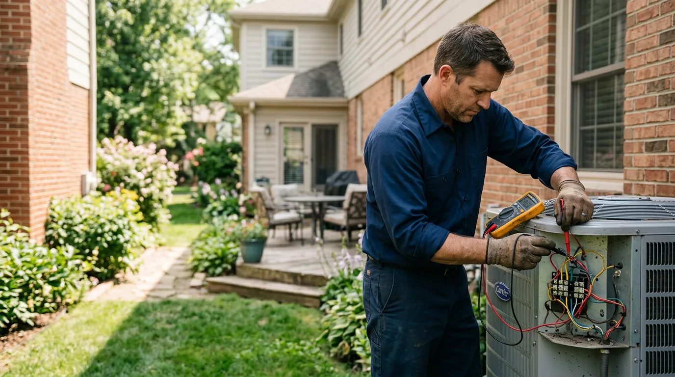 HVAC technician working near Masonville, NY